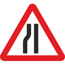Road Narrows On Left